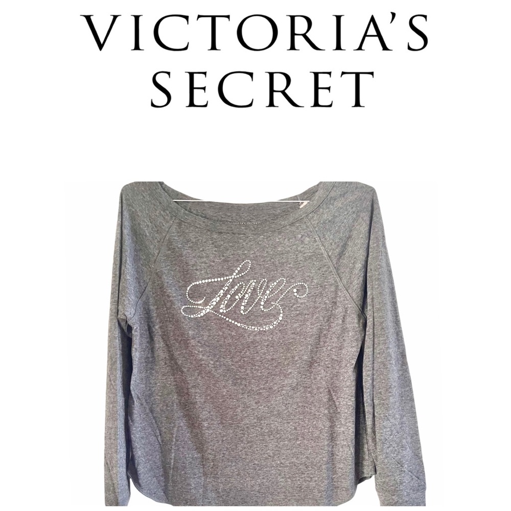 Victoria’s Secret Rhinestone “Love” T-Shirt Sz XS